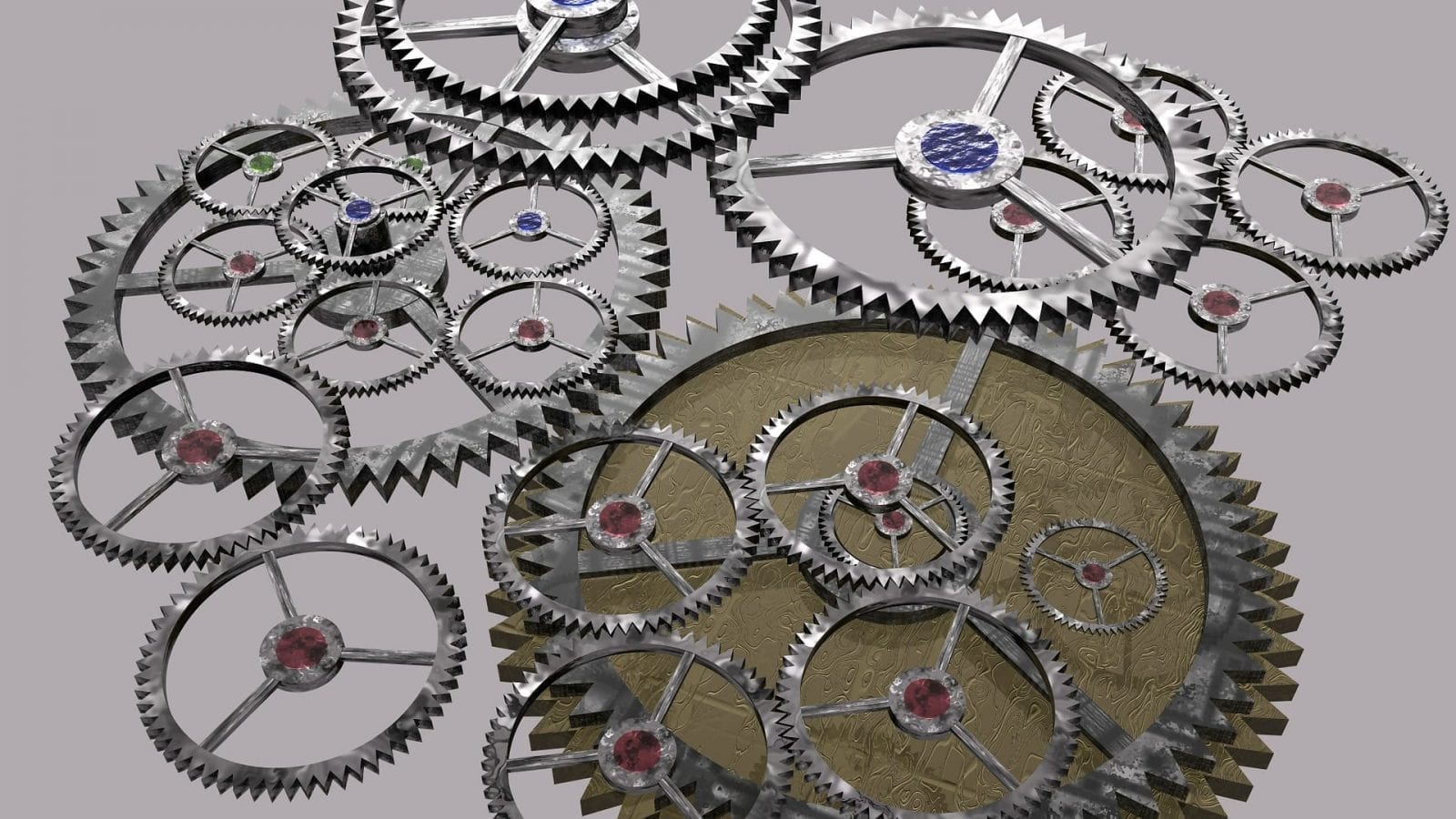 Gears and cogs working together
